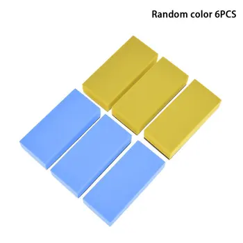 

6Pcs Car Polishing Wax Sponge Coated Glass Sponge Car Cleaning Sponge Cleaning Tools Car Care Maintenance Products
