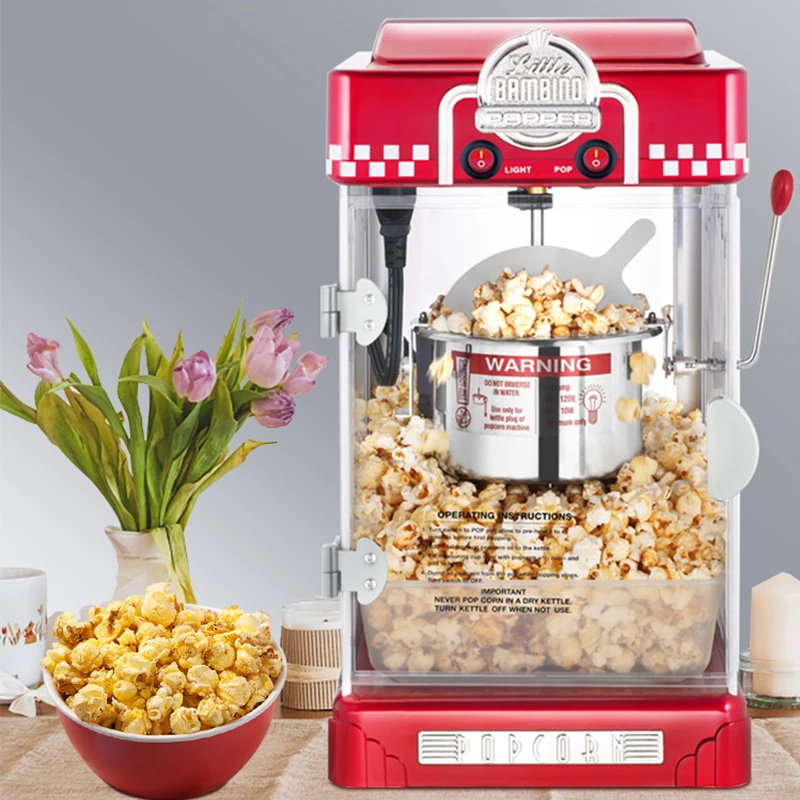 Domestic small automatic popcorn machine children can put sugar popcorn  ball popcorn machine - AliExpress