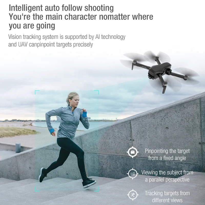 Dron 4K GPS Drone with 2-Axis Gimbal HD Camera Brushless Folding Quadcopter Follow Me RC Quadrocopt