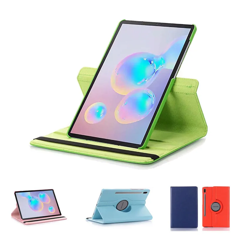 360 вращающийся стенд кожаный чехол кожи в виде ракушки для samsung Galaxy Tab S6 10," SM-T860N SM-T865 10,5 дюймовый планшетный ПК