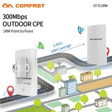 Répéteur Wifi extérieur sans fil 300Mbps 2.4 ghz, longue portée, antenne CPE 5dbi, Point d'accès, pont AP, extension de Nanostation