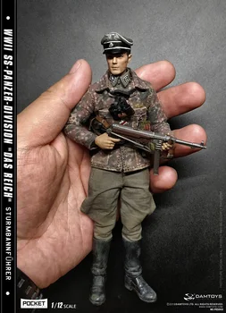 

DAM DAMTOYS PES003 1/12 WWII German Armored Division Mager Soldier Figurine With 2 Heads Collectible Action Figure Dolls