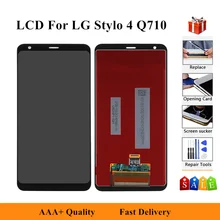 DUANDETAO Touch LCD Accessories LCD Screen and Digitizer Full Assembly with Frame for LG Stylo 4 // Q Stylo 4 // Q710 // Q710MS // Q710CS Color : Black Cell Phones Replacement Parts Black