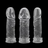 OLO Penis Sleeve Reusable Silicone Condoms Male Cock Extender Sleeve Penis Enlargement Sex Toys For Men Adult Sex Products 1
