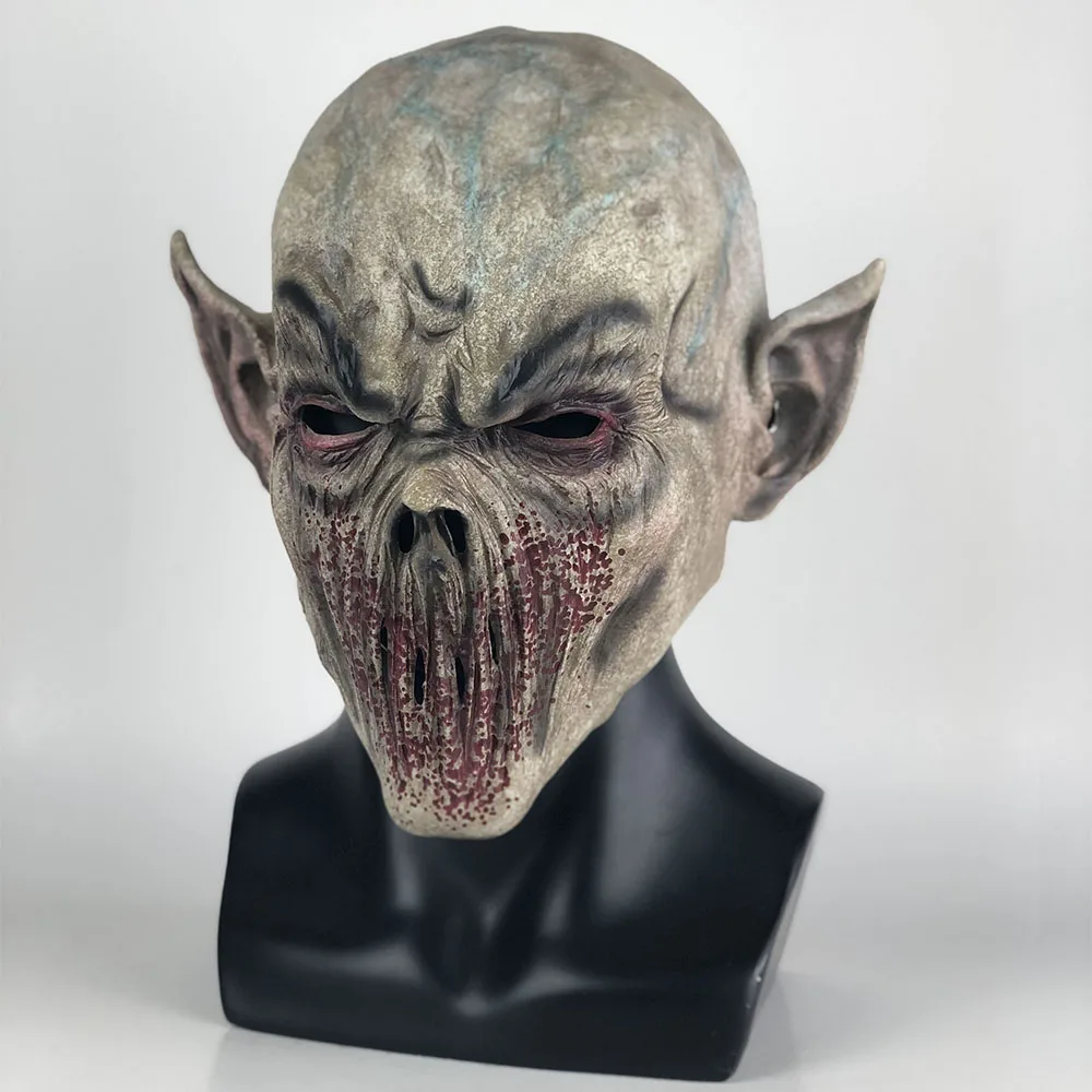 Halloween Scary Vampire Bloody Mouthless Monster Cosplay Mask ...