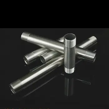 

3/4" BSP Male Thread Equal 300mm Extension Pipe Fitting Stainless Steel Hose Straight Connector