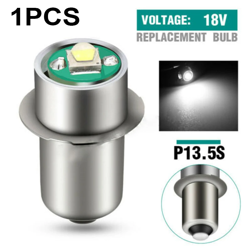 

LED Bulb Light Aluminum alloy Flashlight Torch Lamp White light P13.5S