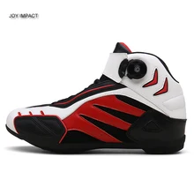 Wide size range motorcycle boots racing shoes men motorbike shoes outdoor women motorcycle shoes for driving trip motorbike boot