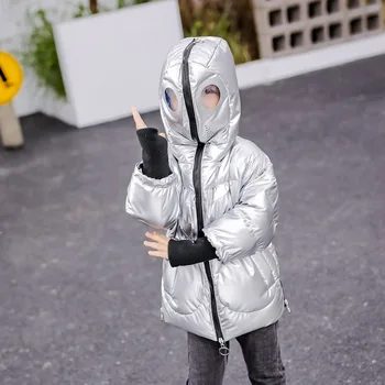 

Warm Boy's Winter Jackets Kids Eyewear Down Coat Children's Outerwear Baby Girls Fast Shipping