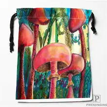 Пользовательские печати гриб краски сумки для покупок на шнурках дорожный мешочек для хранения плавать Туризм игрушка сумка унисекс мульти Size18-12-31-110