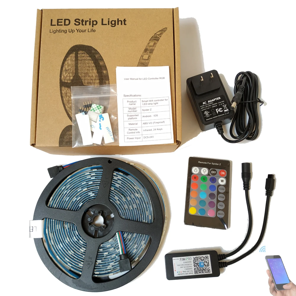 

eWeLink Smart RGB LED Strip 5 meters APP IR Remote Voice Control by Alexa Google Assistant