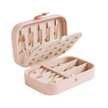 

Jewelry Box Travel Comestic Jewelry Casket Organizer Makeup Lipstick Storage Box Beauty Container Necklace Birthday Gift