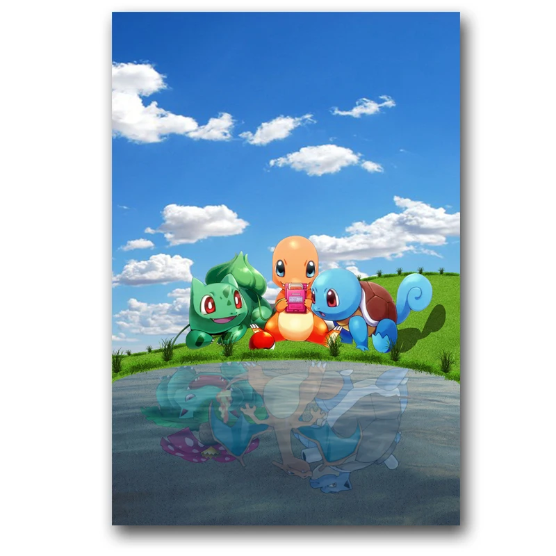 Pokemon Cartoon Painting Home Decor Wall Art Poster - KawaiiMerch.com