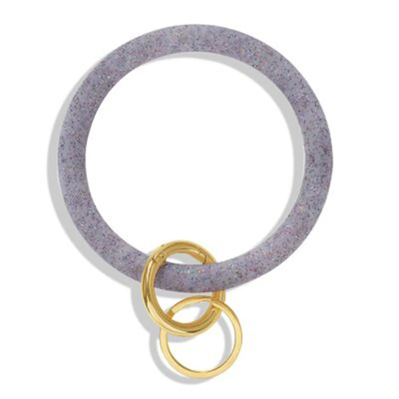 Cpop модный силикагель браслет брелок-браслет кольцо для ключей мягкий силиконовый для ключа автомобиля держатель цепи женские аксессуары, бижутерия - Цвет: I