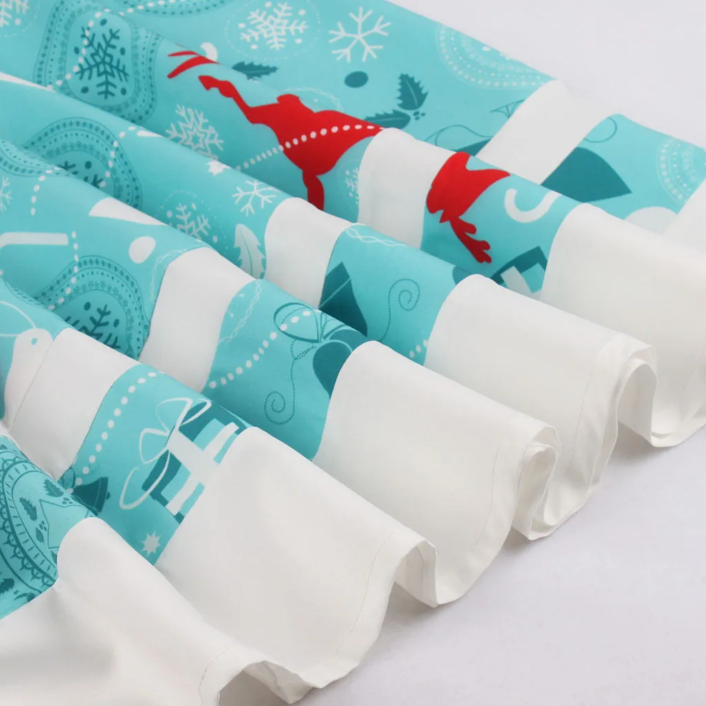 elk bow Wear Short Sleeve dresses Christmas Snow ski Women dress Printing Bandage Round Collar dress Vestido Sukienki Jurken#ZC