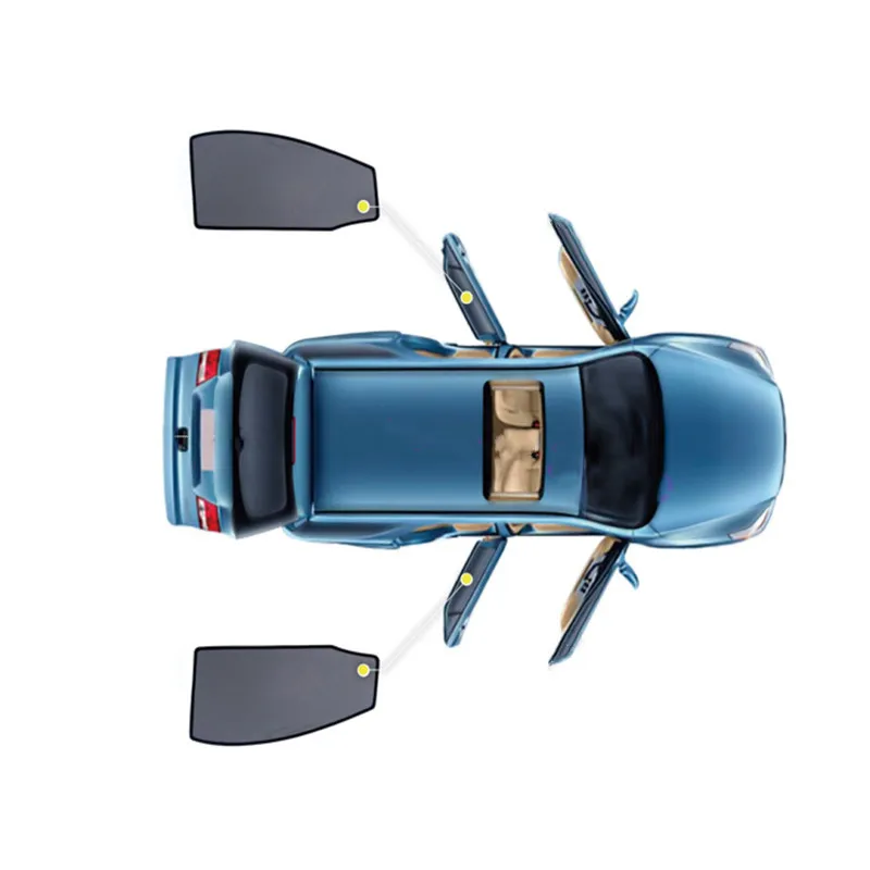 Для MAZDA CX-5 CX-4 CX4 CX5 MAZDA 3 5 6 ATENZA ALEXA 2011- магнитный автомобильный козырек для окна автомобиля дверь козырек от солнца - Цвет: 2pcs rear window