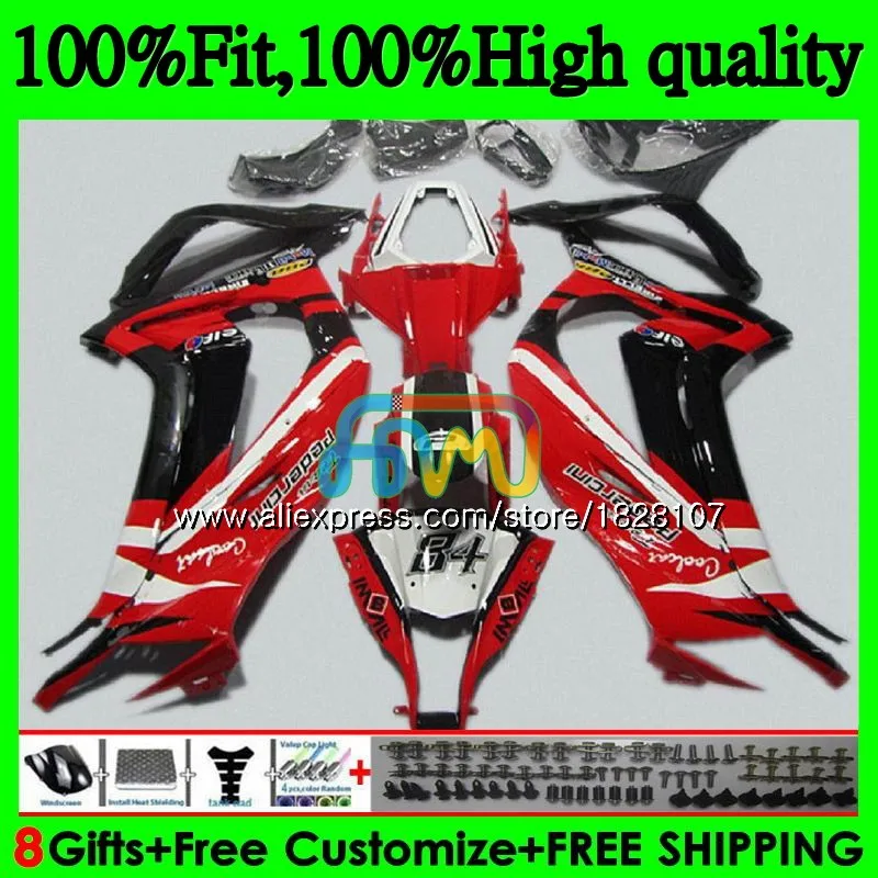 Инъекции для KAWASAKI ZX1000 ZX 10R 1000CC 18BS. 10 красный топ ZX-10R ZX10R, возрастом 11, 12, 13, 14, 15, 2011 2012 2013 обтекатели - Цвет: No. 1