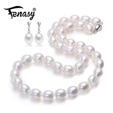 FENASY, жемчужное ювелирное изделие, ожерелье из натурального жемчуга, модные ожерелья для женщин, колье, ожерелье, повседневный стиль, хорошее ювелирное изделие