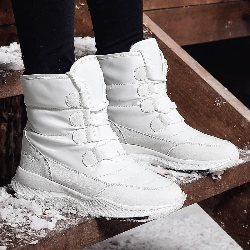 

Large size Winter Boots Shoes 2019 Woman Snow Boots For Women Waterproof Short Boots Female Ankle Boots Warm Plush Snow Shoes