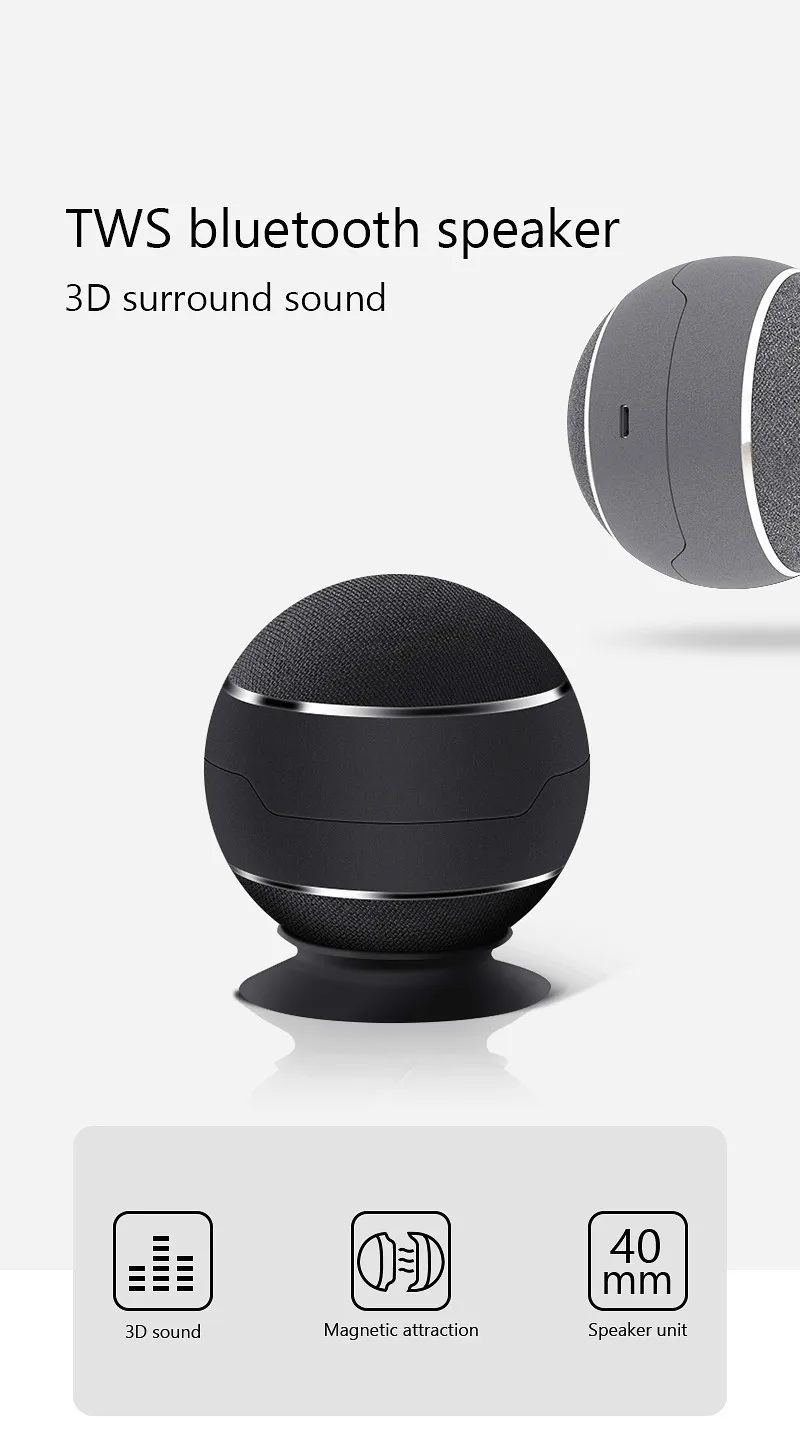 TWS Bluetooth динамик 2 в 1 Магнитный громкий динамик Handfree вызов микрофон беспроводной динамик s бас громкий Altavoz высокое качество
