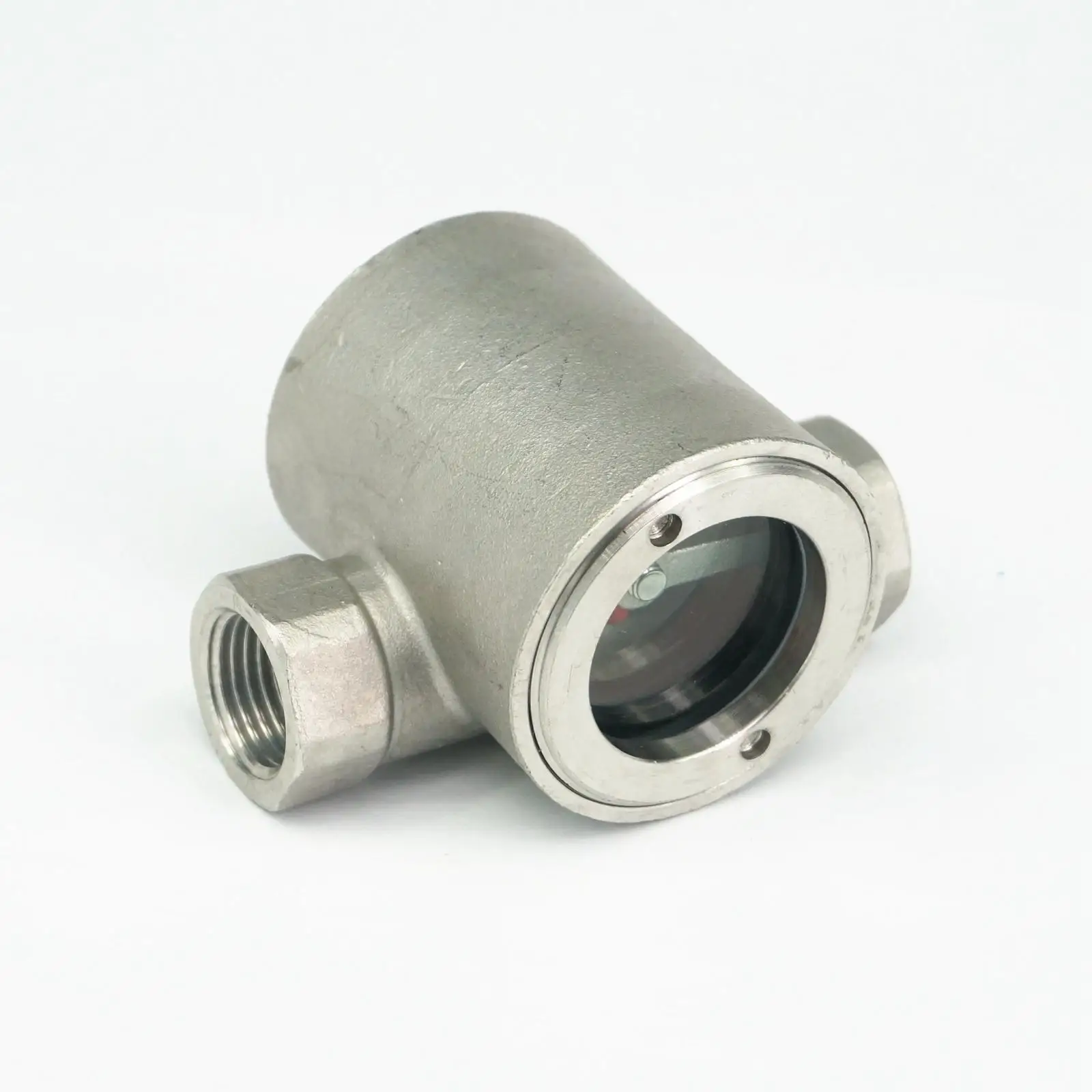 

1/2" BSP Female SS304 Stainless Steel Glass Window Sight Flow Indicator With Impeller 2.5 Mpa