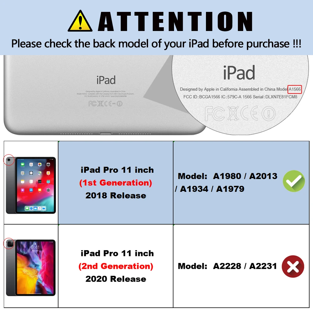МТТ PU кожаный чехол для iPad Pro 11 дюймов 1 го поколения 2018 Фолио магнитный флип с
