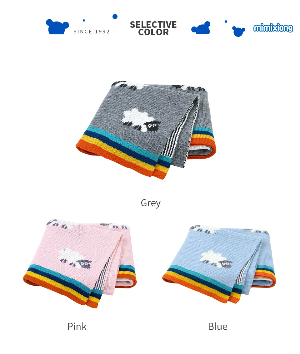 Cobertores do Bebê Macio dos Desenhos Dormirsack para Cobertores de Cama do Carrinho Super Animados Malha Recém-nascidos Bebes Swaddle Envoltório 100*75cm Crianças Colchas 7 para cobertores de cama do carrinho 100*75cm crianças colchas