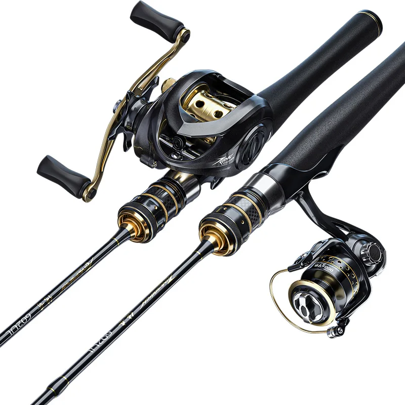  Carbon 1.68m 1.8m 1.98m Spinning Fishing Rod UL/L Power Hand Fishing Tackle Lure Rod Casting Olta w