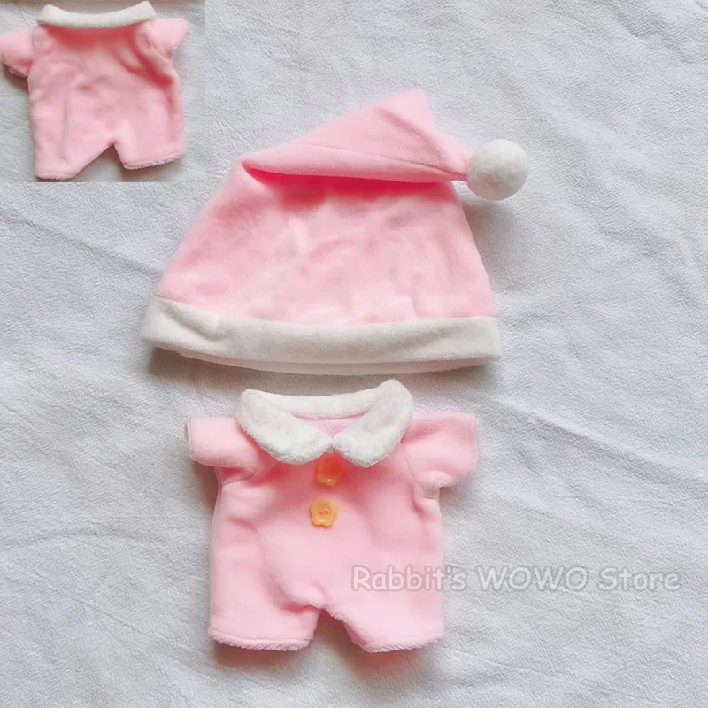 20cm Baby Doll Outfit Plush Doll's Clothes Lovely Hoodie Stuffed Toy Dolls Accessories for Korea Kpop EXO Idol Dolls 11