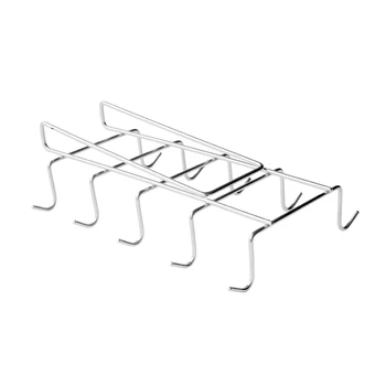 

10 Hooks Stainless Steel Wardrobe Hanger Coffee Mug Cup Holder Drainer Kitchen Wine Glass Storage Rack Hanging Shelf