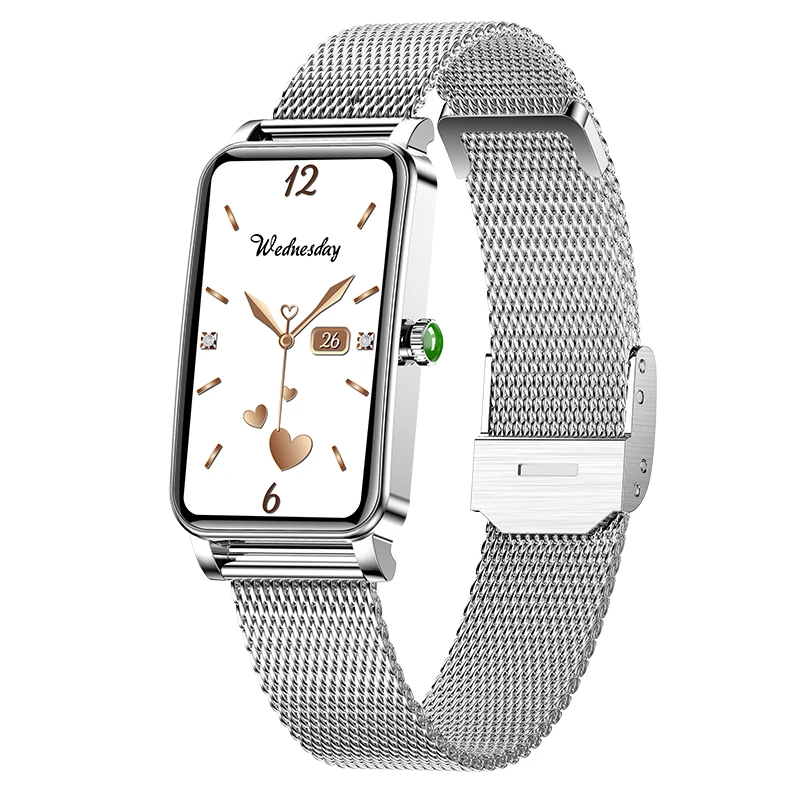 2021 New IP68 Waterproof Smart Watch Women Lovely Bracelet Heart Rate Monitor Sleep Monitoring Smartwatch Connect IOS Android 