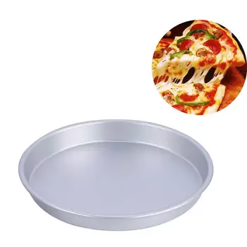 

Kapmore 1pc Heat-Resistant Pizza Baking Pan Non-Stick Round Aluminium Alloy Baking Tray DIY Baking Tools For Kitchen