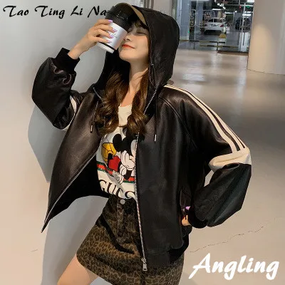 

2020 Women Spring Genuine Real Sheep Leather Jacket R36