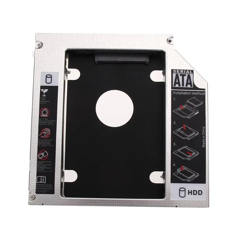 12,7 мм второй SATA компьютер жесткий диск адаптер отсек Caddy для 2,5 дюймов SATA HDD SSD чехол