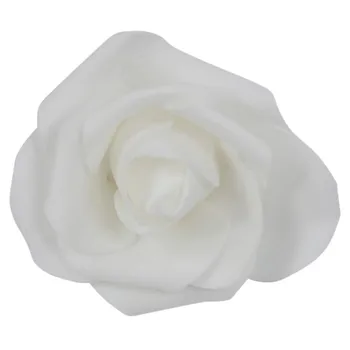 

100PCS Foam Rose Flower Bud Wedding Party Decorations Artificial Flower Diy Craft White