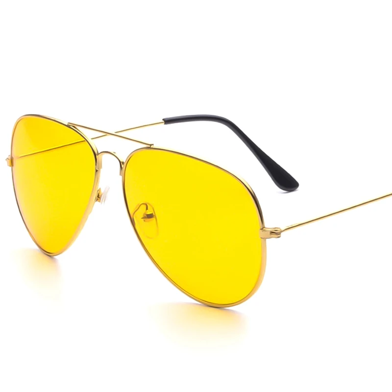 1 шт. солнцезащитные очки в металлической оправе, брелок для автомобильных ключей для водителей, ночного видения очки, очки для вождения авто аксессуары