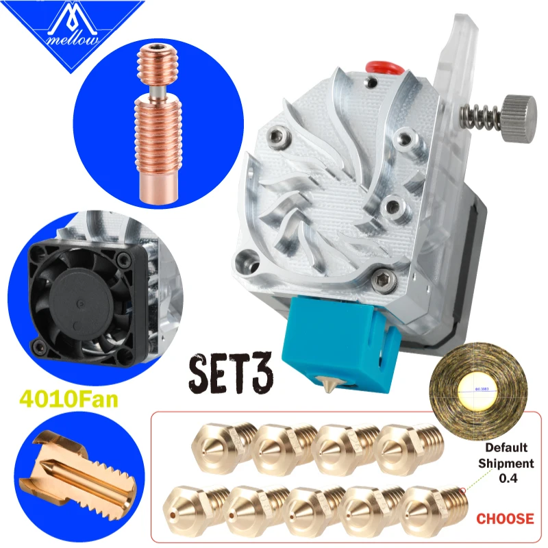 Mellow Rcn-nano Revestida Extrusora Alta Dureza V1.1 Hv3300 Dual Drive Gear para Ender 53d Printer Parts Titan Aero Aero Rn-wind - Imagem 3