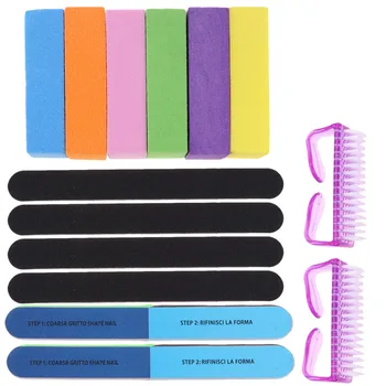 

17pcs of One Set Professional Nail File Nail Brush Polishing Buffers Nail Sanding File Portable Manicure Tool for Woman Home Sal