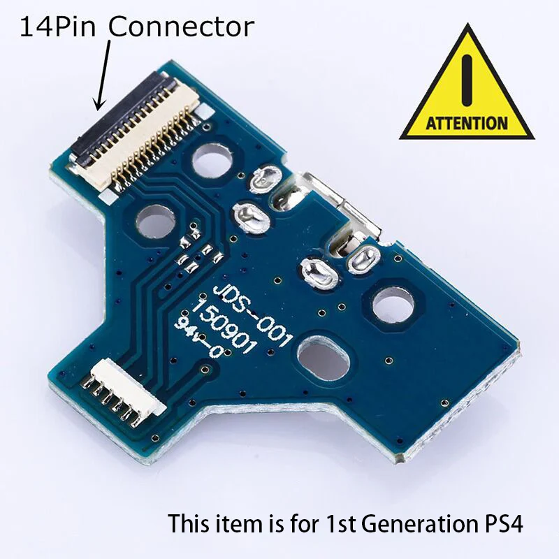 10 PCS PS4 USB 충전 포트 JDS-030/JDS-011 및 12핀, JDS-001 및 14핀, FJDS-055 및 12핀 커넥터 케이블 교체