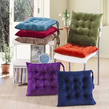 

Crystal Velvet Chair Back Cushions Winter Warm Pillow Home Kitchen Decor Seat Mat Popular Modern Sofa Car Seat Pad Thick Cushion
