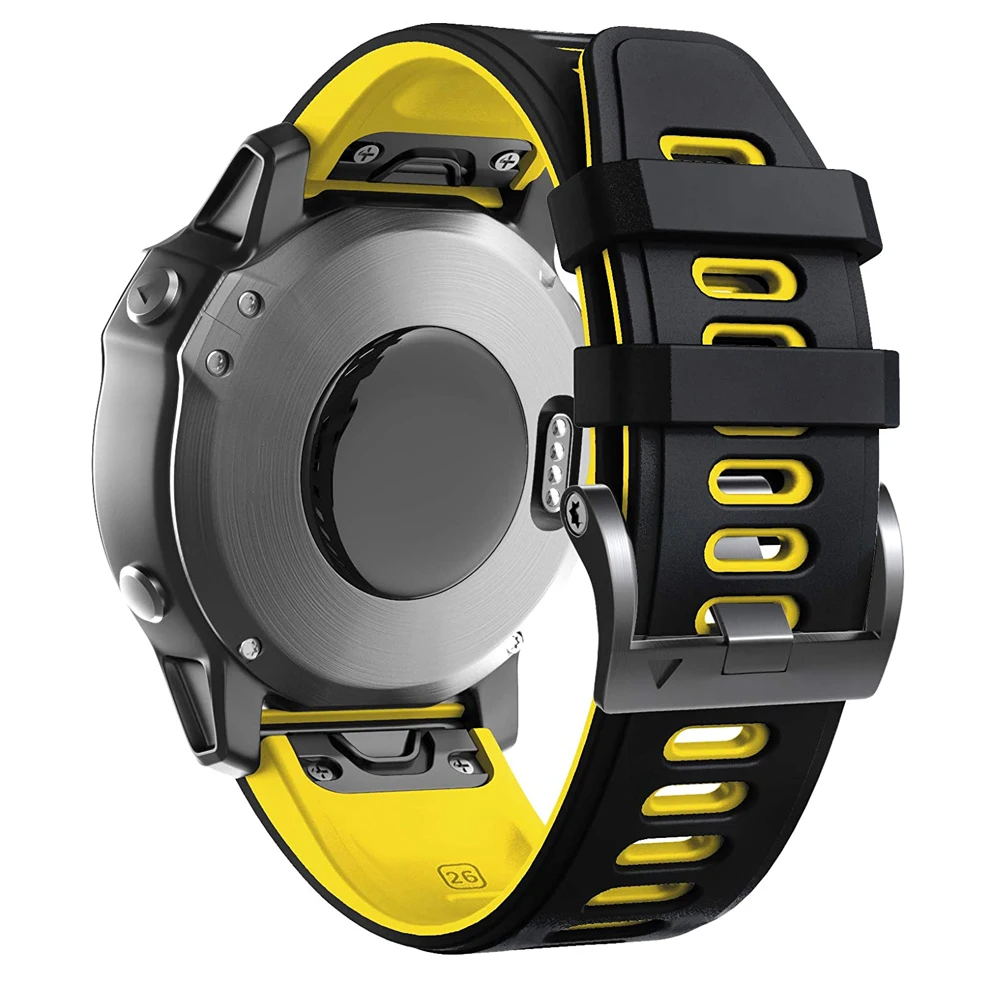 Pulseira para Garmin Pulseira de Pulso para Fenix Jker Quickfit Fenix 6 Pro Silicone Easyfit 6x 5x Mais 3 3hr Relógio 26 22mm - Image 3