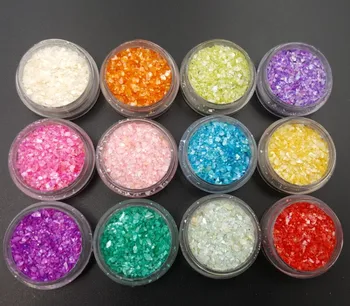 

Best quality Nail Glitter Flakes 3D Sequins Paillette Powder Charm Nail Art Decoration Manicure tools xdy012