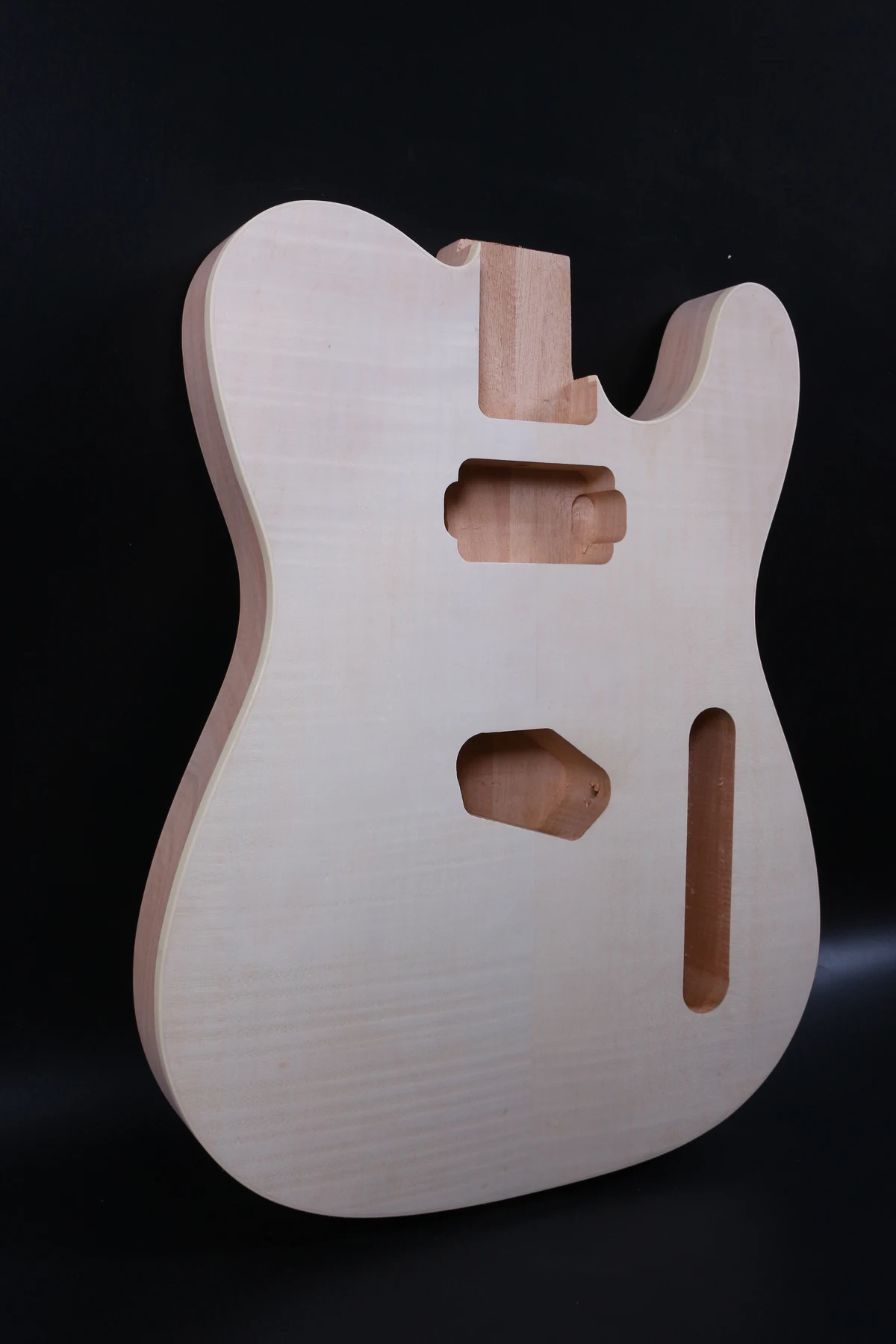Fit Diy Tele Style Electric Guitar Body Mahogany+Flame Maple Veneer Hand-made Unfinished Parts | Спорт и развлечения
