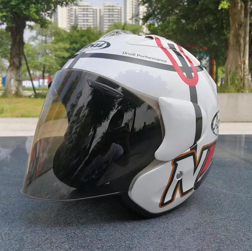 Для ARAI двойного применения мотоциклетный шлем в виде черепа Новинка Ретро-шлем полушлем для мотоцикла Размер m-xxl