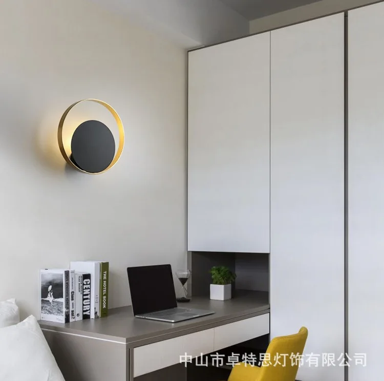 Northern European-Style Wall Lamp Bedside Lamp Bedroom Cool Creative Modern Simple Light Luxury Wall Lights Hallway Living Room