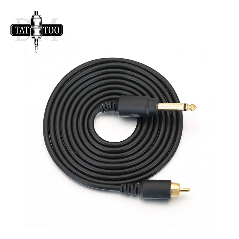 Fireproof Silicone RCA Power Cord High Quality 2M Soft Tattoo Cable Tattoo Clip Cord for Tattoo Machine