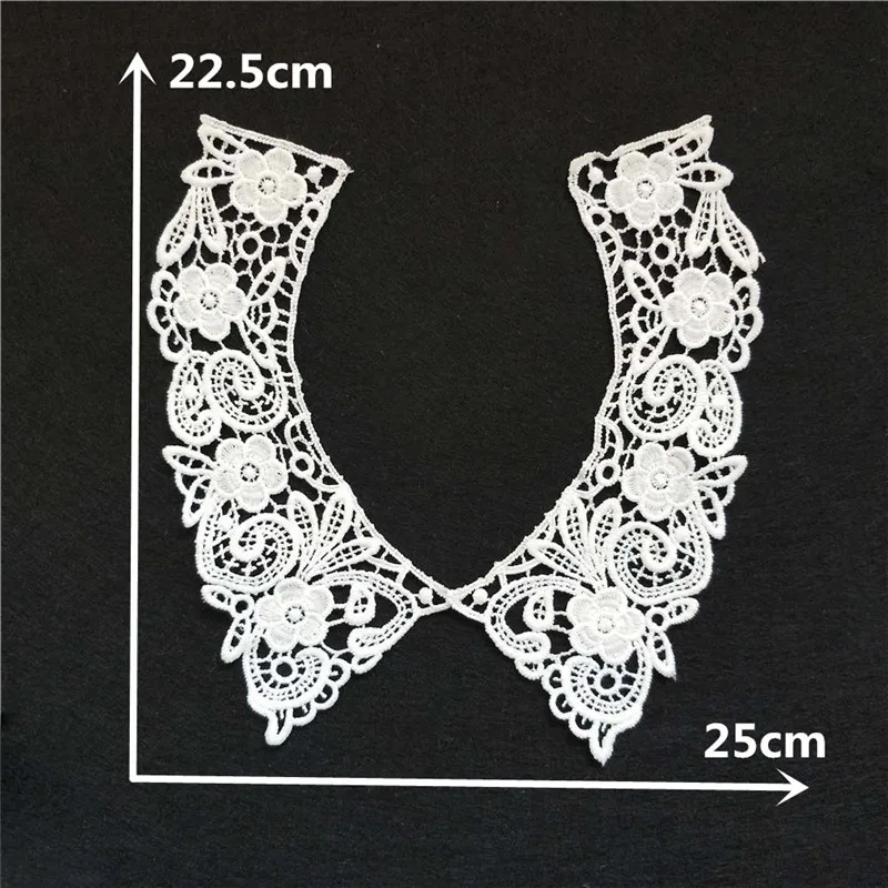 Lace fabric White Laces collar Embroidery milk fiber Craft materials Dresses Application Sewing accessories lace fabric lace garment accessories lace sewing supplies lace sewing accessories lace accessories