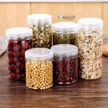 

1pc Kitchen Storage Box Plastic Sealed Cans Food Preservation Fresh Pot Container With Cover For Candy Whole Grains Food