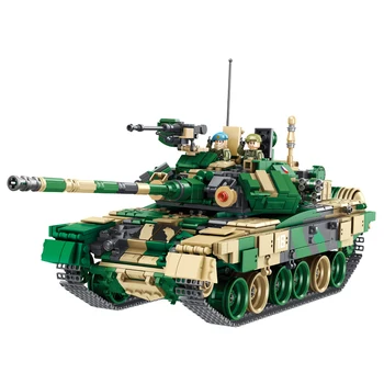 

1773pcs 632005 Military T-90 Main Battle Tank with SWAT Minifigure Model Sets Building Blocks Bricks Toys for Kids Gift