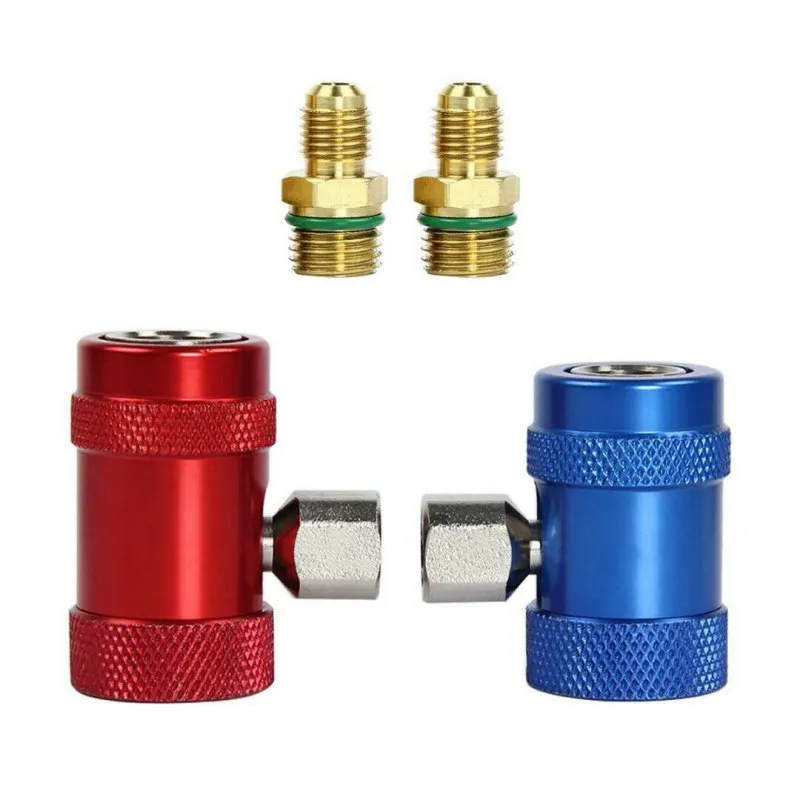 

2019 2PCS New Durable R1234yf Quick Connector Refrigerant Air Conditioning Adapter Systems Fluoride
